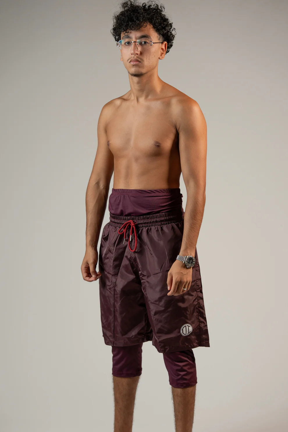 Awrah Cover Shorts - Bordeauxrot