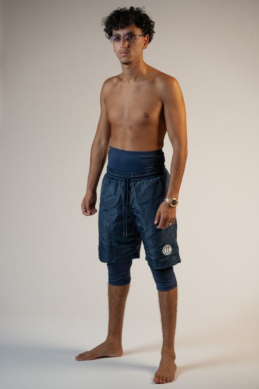 Awrah Cover Shorts - Marineblau