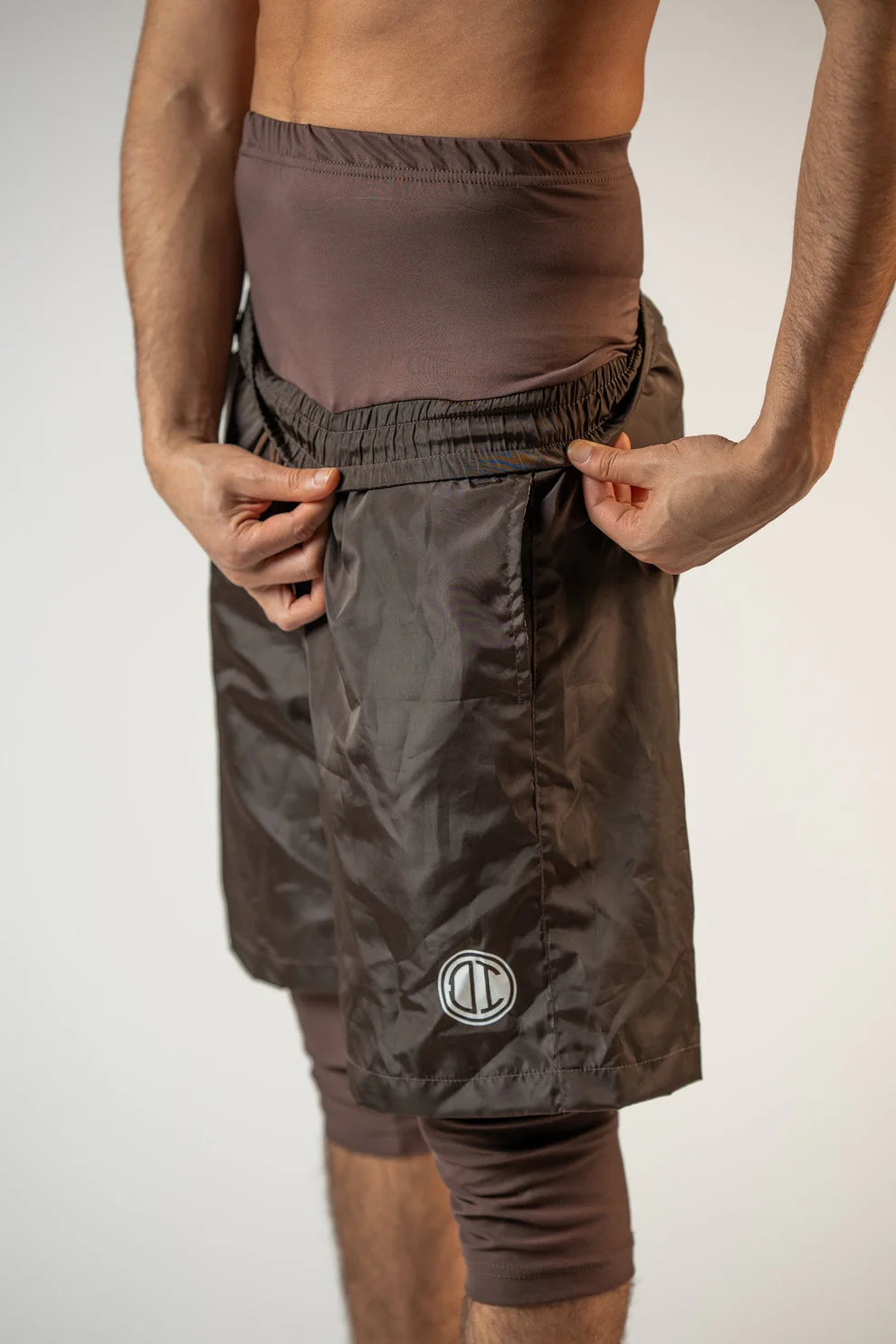 Awrah Cover Shorts - Braun